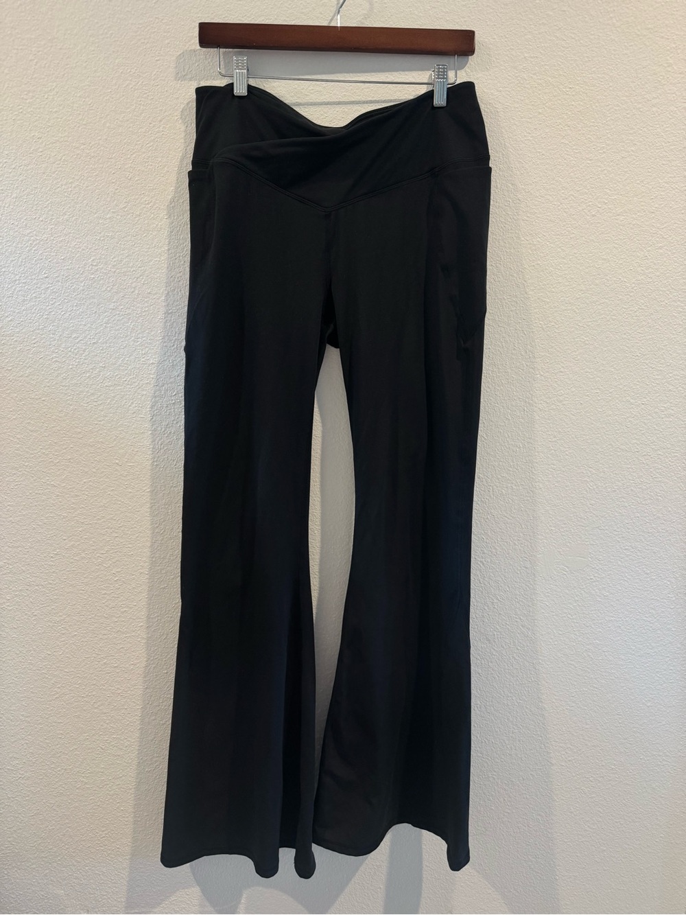 Fabletics Black High-Waist Flared Yoga Pants